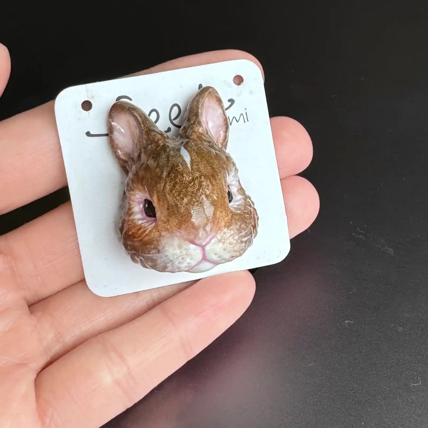 Dwarf Rabbit Large Magnet | Red