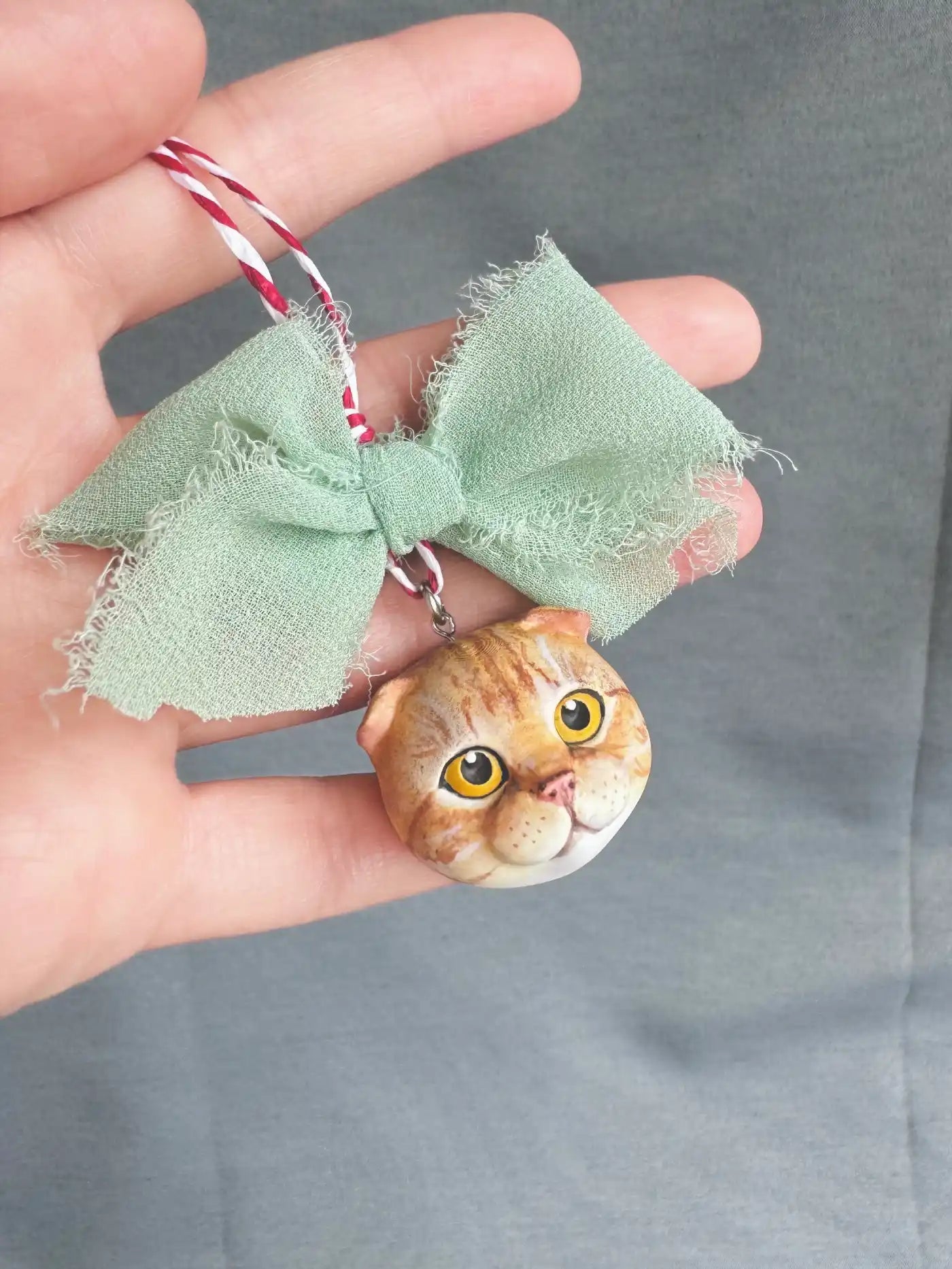 Scottish Fold Tree Ornament | Ginger