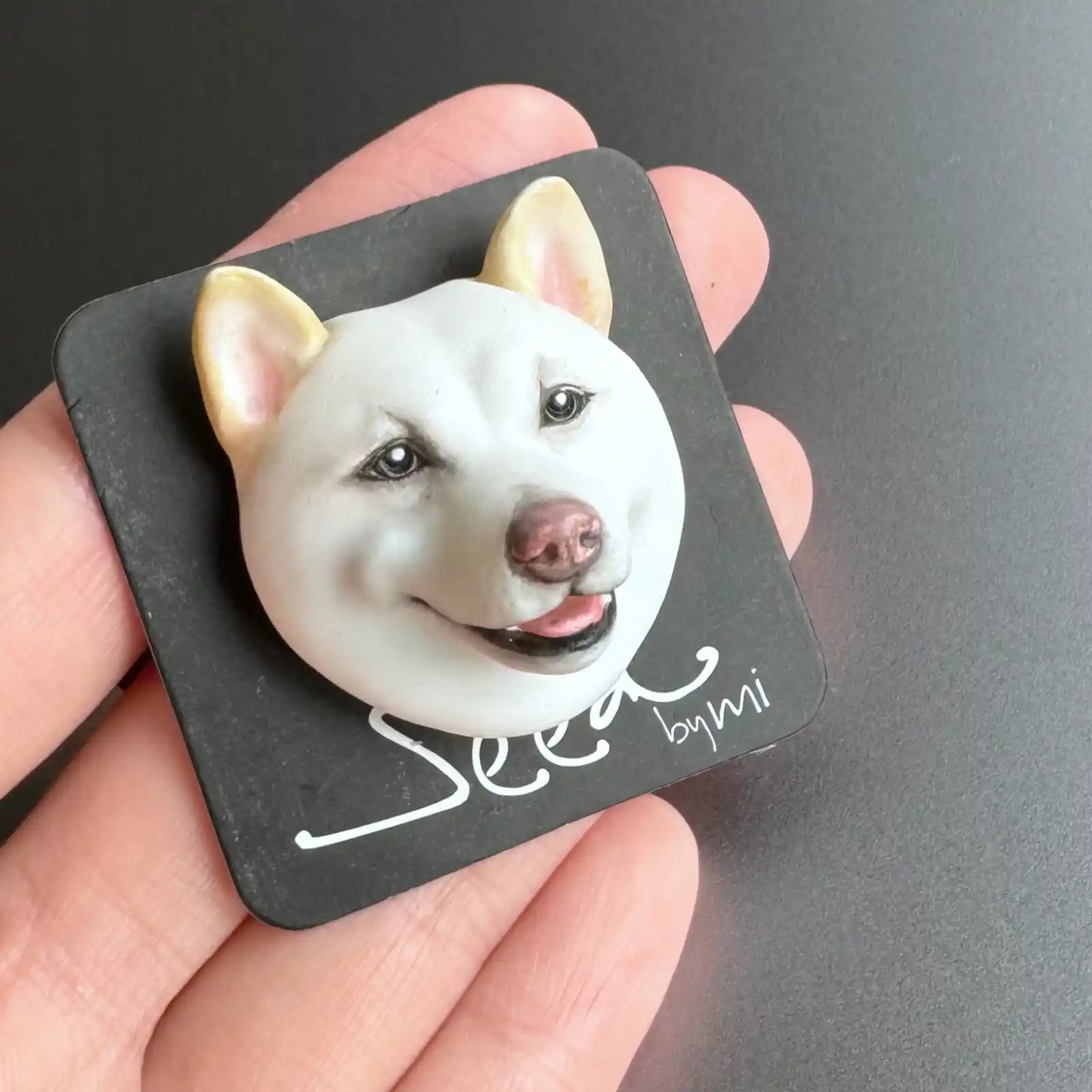 Shiba Inu Large magnet | White